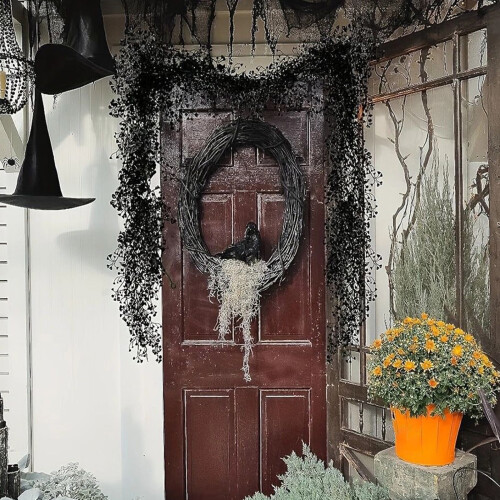 Guirlande de feuilles d'érable artificielles avec crochet 2