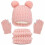 Winterset für Kinder: Mütze, Schal und Handschuhe, Rosa 3