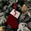 Weihnachtsstrumpf, rot gestrickt, 18 cm, personalisiert mit Initialen 2