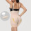 Dames slipje met hoge taille, open kruis en liftend effect, beige 5