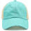 Casquette de baseball ajustable en coton avec queue de cheval en denim 3