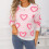 Maglione da donna con cuore, casual e oversize 5