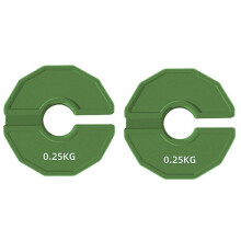 Disques d'haltères de type micro pour salle de sport, en caoutchouc, 0,25 kg, 2 pièces