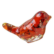 Kristallvogelfigur aus Kunstharz, dekorativer Kies, Heimdekoration