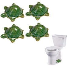 Keramisk skildpadde toiletknopbetræk sæt med 2