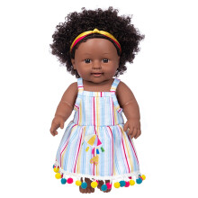 Reborn Baby Dock Vinyl 35cm Lockigt Hår