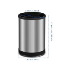 Baril de rangement rotatif en acier inoxydable pour la cuisine (1 pièce)
