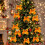 Mini Christmas Bow Ornaments Orange 2.17 Inch 12-Pack 1