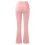 Damstickade Slim-Fit Utsvängda Byxor Rosa 5