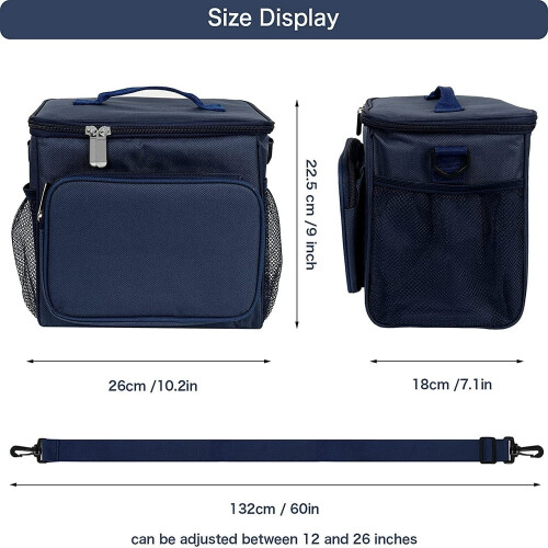 Sac à lunch isotherme 10 L réutilisable et étanche 1