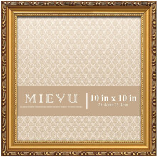 Cadre photo doré 10x10 pouces pour mur ou table