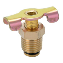Messinkinen tyhjennysventtiili 1/4NPT30x24mm