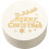 Christmas Gift Tags Round White 100 Pcs 2