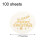 Christmas Gift Tags Round White 100 Pcs 3