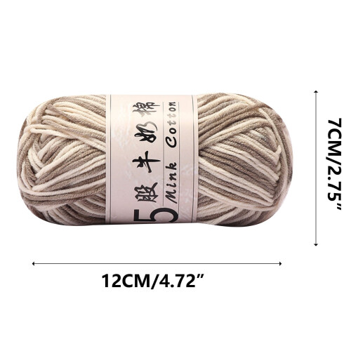 Knitting Yarn Milk Cotton Gradient 5 Strands 1