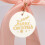 Christmas Gift Tags Round White 100 Pcs 6