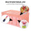 Boîte de rangement en plastique rose avec couvercle pliable (1 pièce) 5