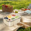 Draagbare lunchbox met handvat en deksel, 1,2 liter. 6