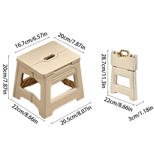 Tabouret pliant portable gain de place (1 pièce) 2
