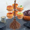 Présentoir à goûter citrouille d'Halloween avec motif balai (1 pièce) 5