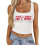 Women's Western-style tank top white 3XL 2