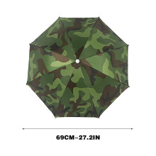 Pălărie de soare, umbrelă UPF40, cadru din oțel pliabil de 27 inch