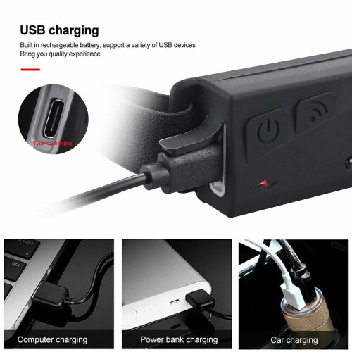 LNGOOR LED headlight rechargeable waterproof230 2