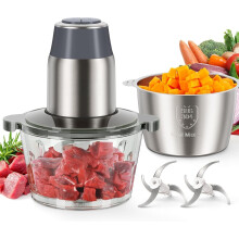 Robot culinaire électrique avec 2 bols de 8 + 8 tasses, 450 W
