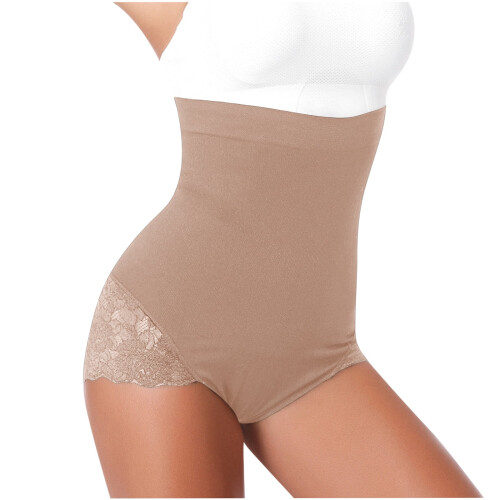 Εσώρουχα Shapewear με ψηλή μέση για έλεγχο κοιλιάς, ανόρθωση γλουτών, μπεζ 1