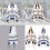 châle de cérémonie juif Tallit extra large 60 x 180 cm 2