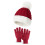 Set invernale per bambini composto da berretto e guanti, colore rosso 2