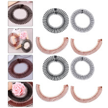 Diadema con peinetas elásticas para el cabello, 8 unidades, colores surtidos