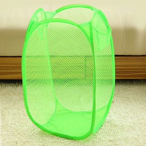 Panier à linge pliable en filet, portable, 1 pièce 2