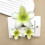 Flower Hair Claws Set Gradient Ponytail Clips 3 pcs 8
