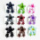 Flower Hair Claws Set Gradient Ponytail Clips 3 pcs 3