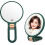 Miroir pliant de poche double face 1X/5X vert 1