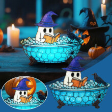 Halloween boblebadslys farveskiftende LED-natlys