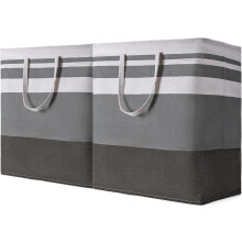 Opvouwbare wasmand, grijs met kleurverloop, 100 liter, 2 stuks