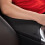 Schwarze Leder-Mittelkonsolenabdeckung für Autos, universell 6