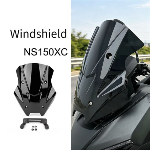 Motorcycle Windshield Molding Wind Deflector Complete Mount Hardware Kit for  150XC Black 1
