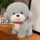 Soft Plush Dog Toy Gray 9.5 Inch 5