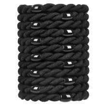 Élastiques à cheveux tressés en caoutchouc, lot de 12, multicolores