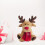 Reindeer stuffed animal brown elk shape 1 set 1