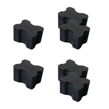 Conjunto de reforços de mola helicoidal dianteira de borracha de 1,5 polegadas