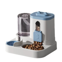 Mangeoire automatique carrée pour oiseaux avec deux cylindres pour aliments secs