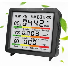 Detektor jakości powietrza w pomieszczeniach CO2Formaldehyd LZO4 cale