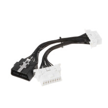Câble répartiteur OBD2, connecteur mâle 16 broches vers double femelle en Y