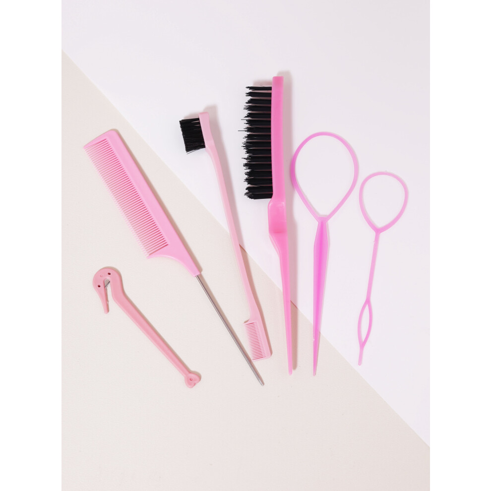 Hair Styling Comb Set with Pointed Tail and Edge Brush 6