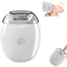 Electric Automatic Nail Clipper & Trimmer, Automatic Fingernail Grinder, with Light and Nail Scraps Storage, for Seniors Adults