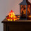 Mini lámpara LED con forma de llama y leños artificiales (1 unidad) 1